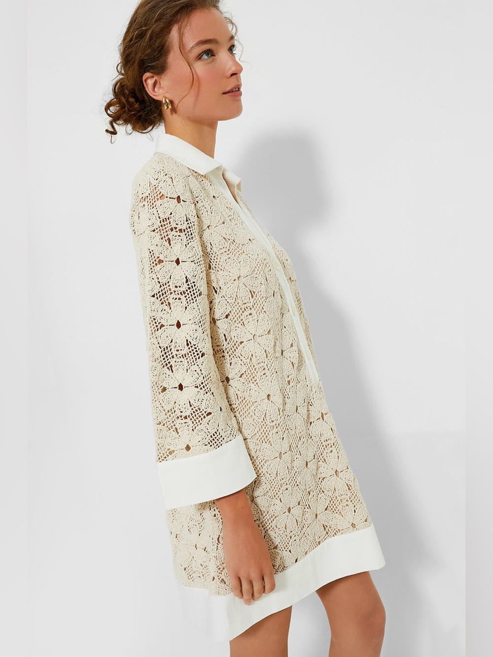TUCKERNUCK Tan Crochet Collier Dress Size XXL NWT - Picture 6 of 8
